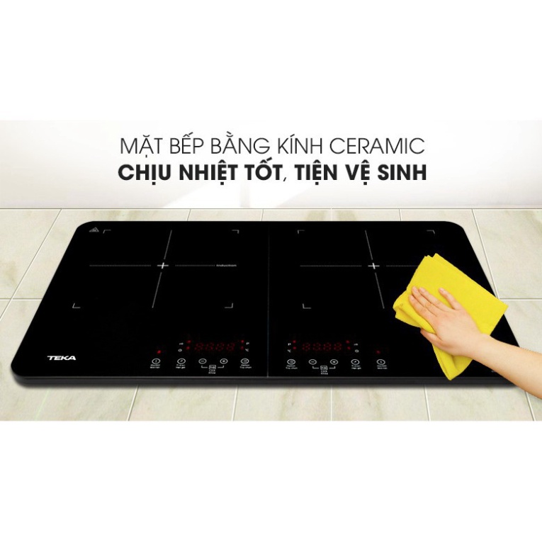 Bếp từ đôi TEKA DS3502-P Hàng chính hãng Tặng hút mùi kính cong với khách mua combo