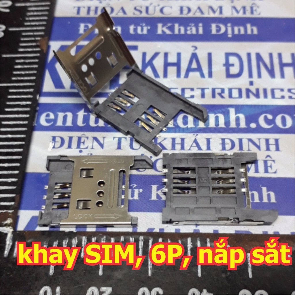 5 cái Socket SIM, khay SIM 6P, nắp sắt kde5394