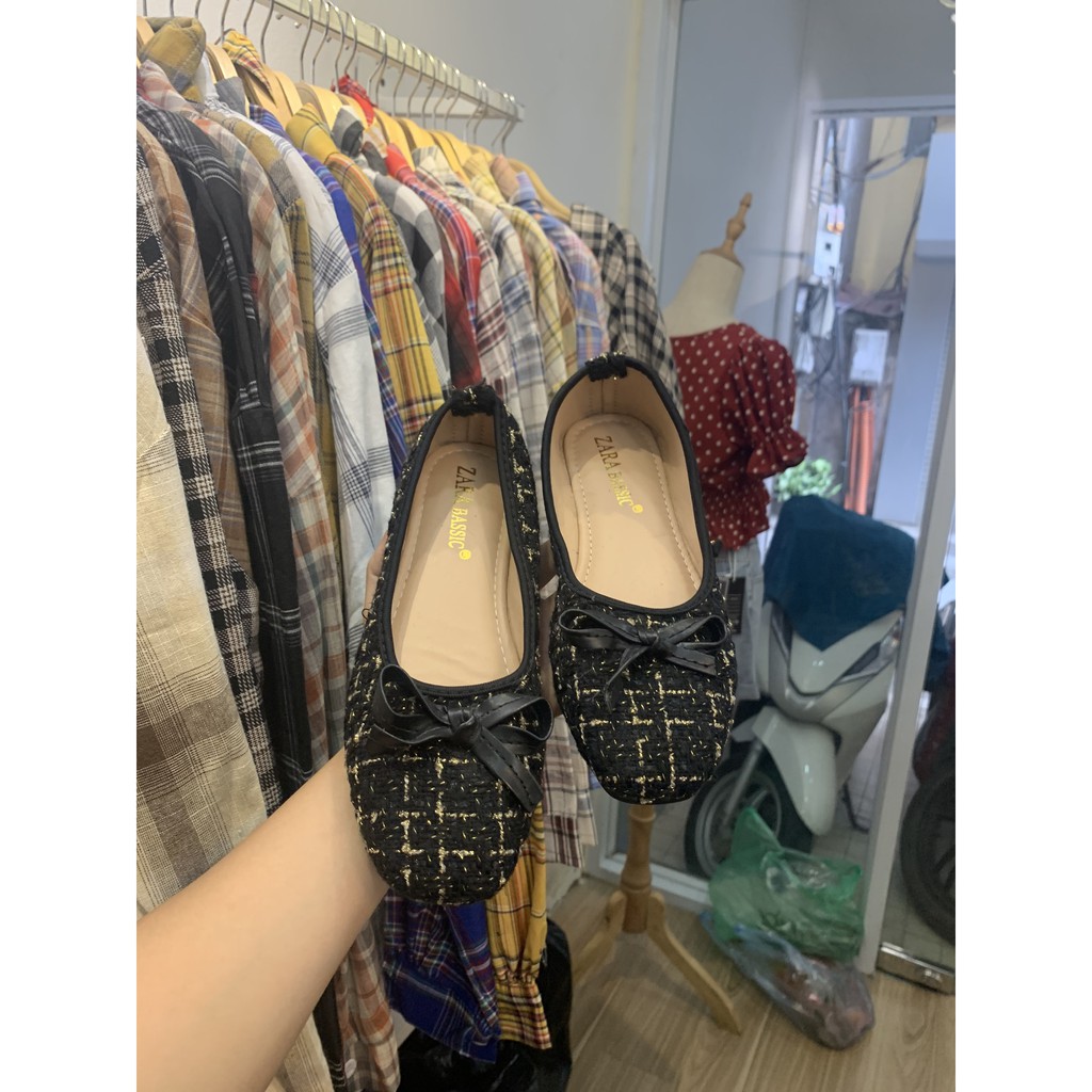 Giày búp bê kim tuyến