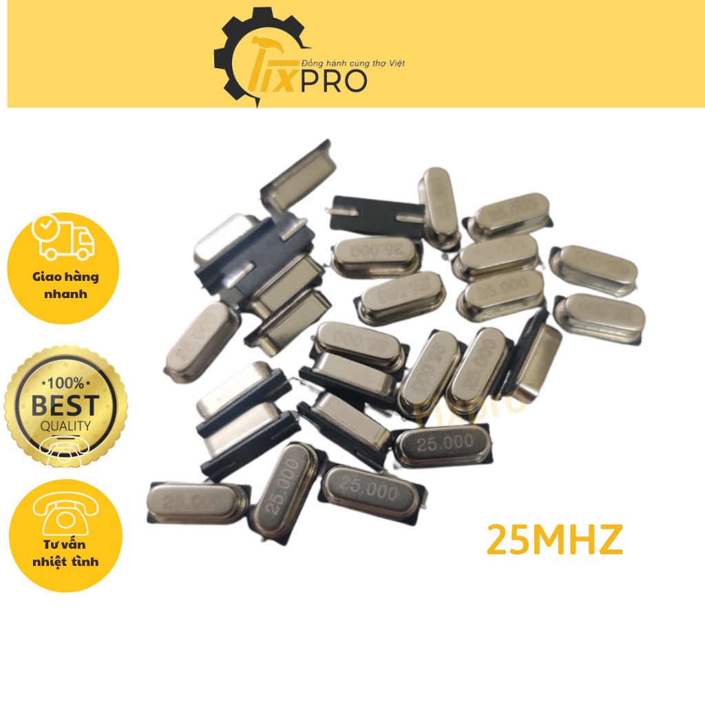 Thạch anh 2 chân 25mhz SMD chất lượng tốt