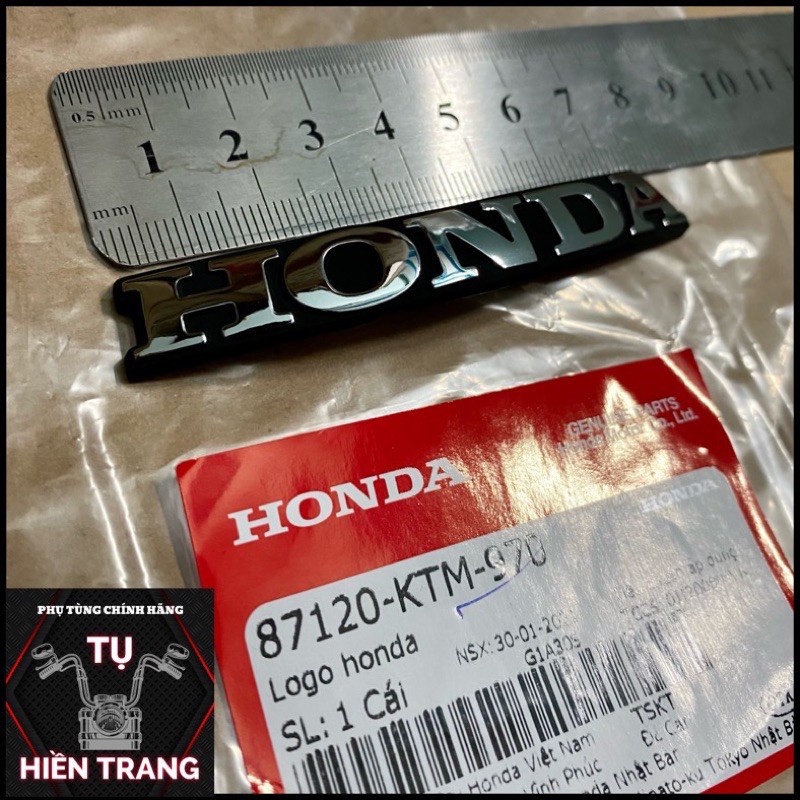 LOGO HONDA NỔI 3D DÁN MẶT NẠ ZIN AIRBLADE CÁC ĐỜI/FUTURE NEO/ FUTURE X CÁC ĐỜI CHÍNH HÃNG HONDA