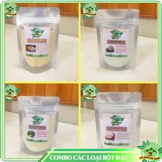 COMBO 400GR 4 LOẠI BỘT ĐẬU ĐỎ, ĐEN, XANH, ĐẬU NÀNH NGUYÊN CHẤT 100% NHÀ LÀM