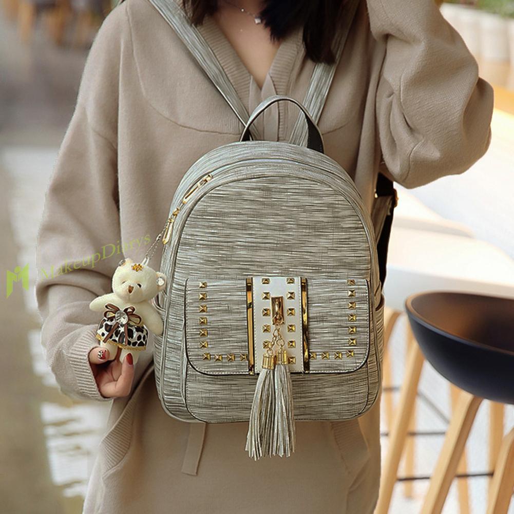 Bộ 3 sản phẩm túi xách tay và ví da PU cho nữ