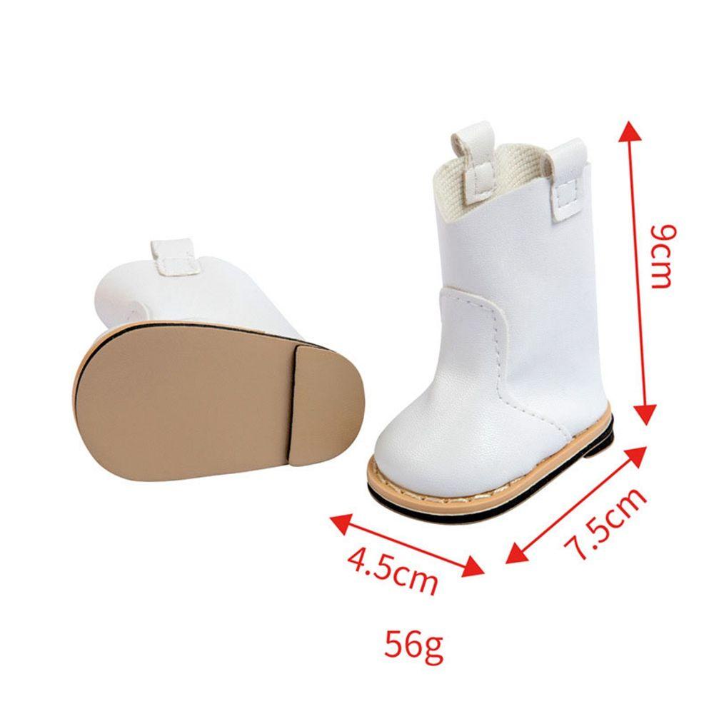 Giày Búp Bê Da PU Phối Hoa Xinh Xắn 5 Màu Tự Chọn Cho Búp Bê 18Inch