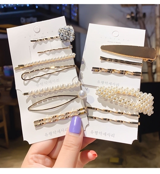 Set 3 Kẹp Tóc Đính Ngọc Trai Tinh Tế