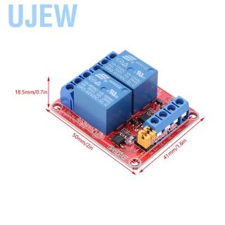 Ujewndju Mô-đun chuyển tiếp 2 kênh DC hoặc AC 5V 12V 24V với Opto optpler cách thiết lập/kích hoạt cao có thể lắp và chốt