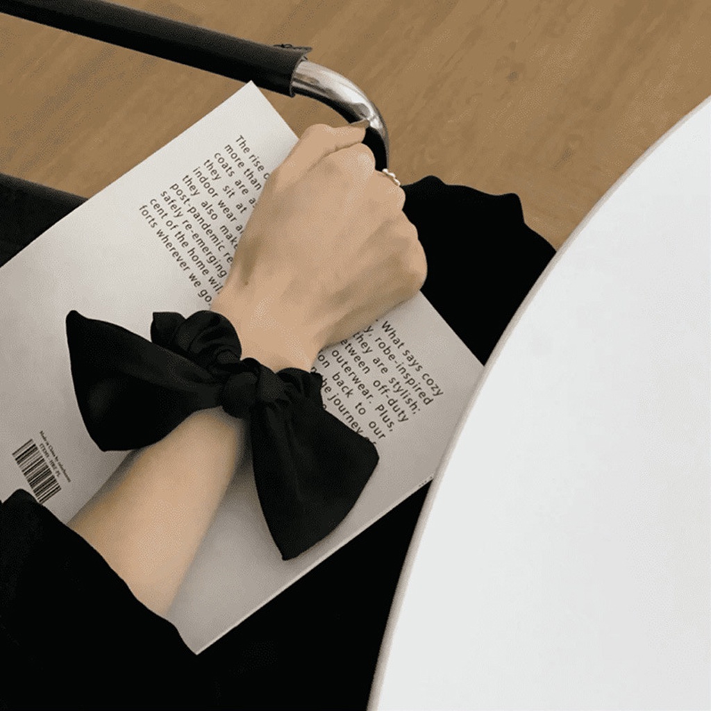 Dây buộc tóc vải Satin mềm co dãn thời trang thanh lịch cho nữ Shop Bố Sam