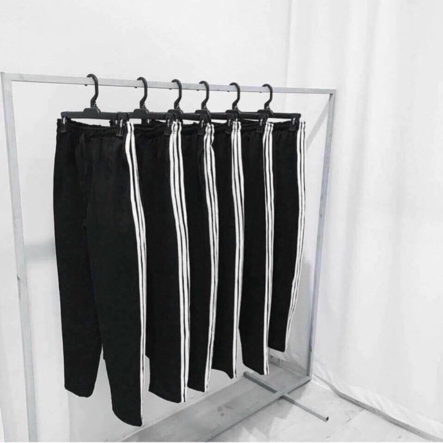Quần Thể Thao Nam 3 Sọc Trắng - Quần Jorger Nam Thu Đông Co Giãn Ống Côn - MÃ QTT02 [ Shop Bán Sỉ ]