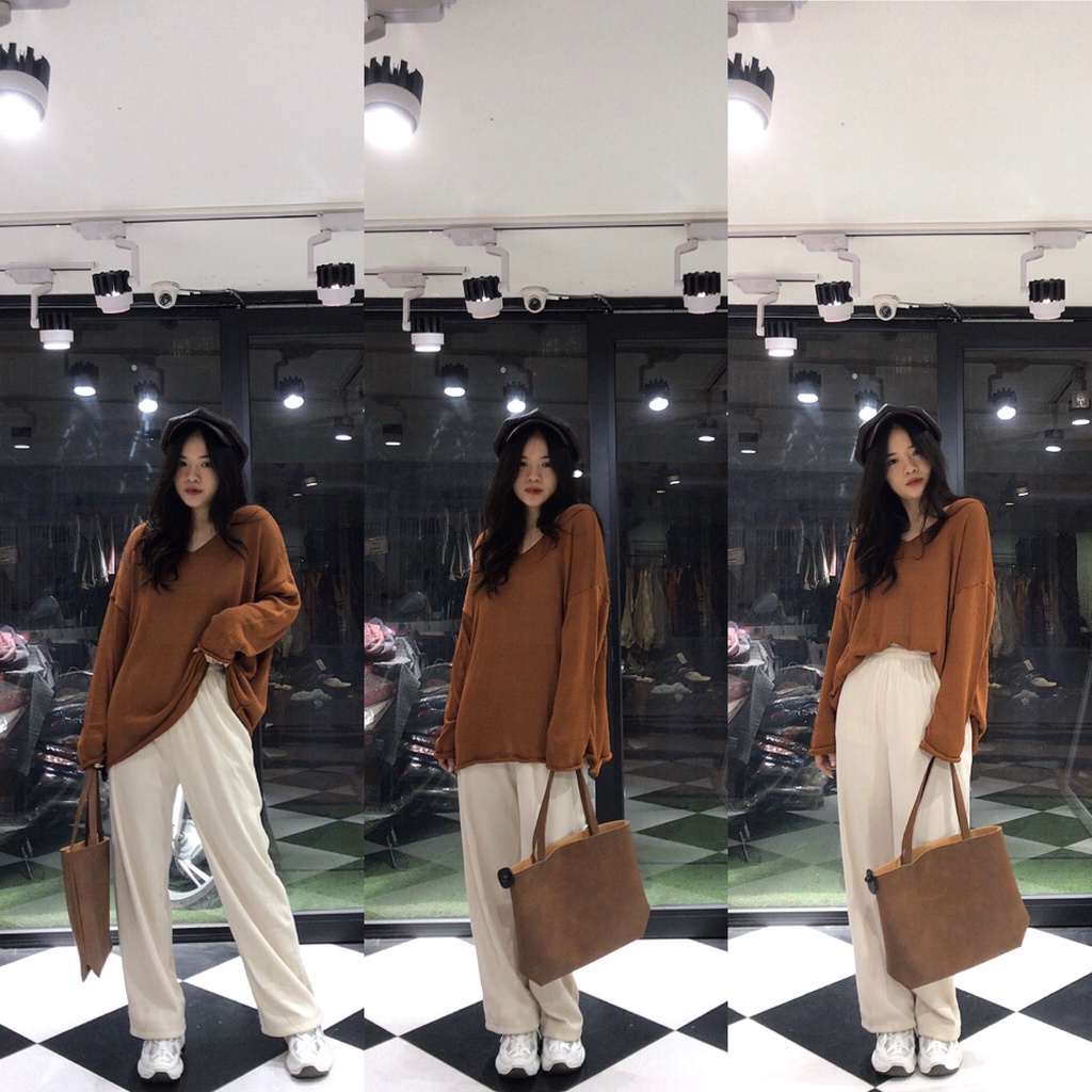 Áo len lưới nữ đẹp cổ tim dài tay kiểu Hàn Quốc 1993s Boutique mã