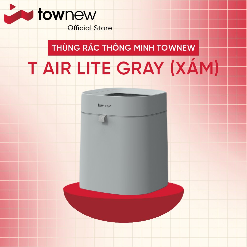 Thùng rác cảm ứng thông minh TOWNEW T AIR LITE - Tự động hàn túi, thay túi rác - Bản quốc tế - Bảo hành 12 tháng