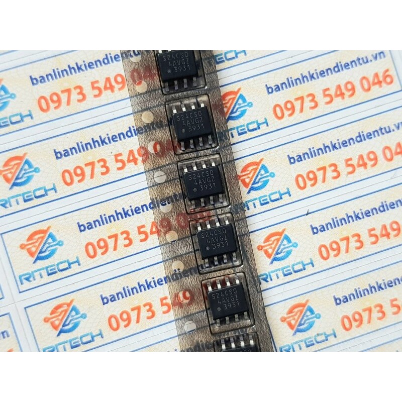[COMBO 4 CHIẾC] S24CS04AVGZ, S-24CS04, S-24CS04AVGZ IC truyền thông SOP-8