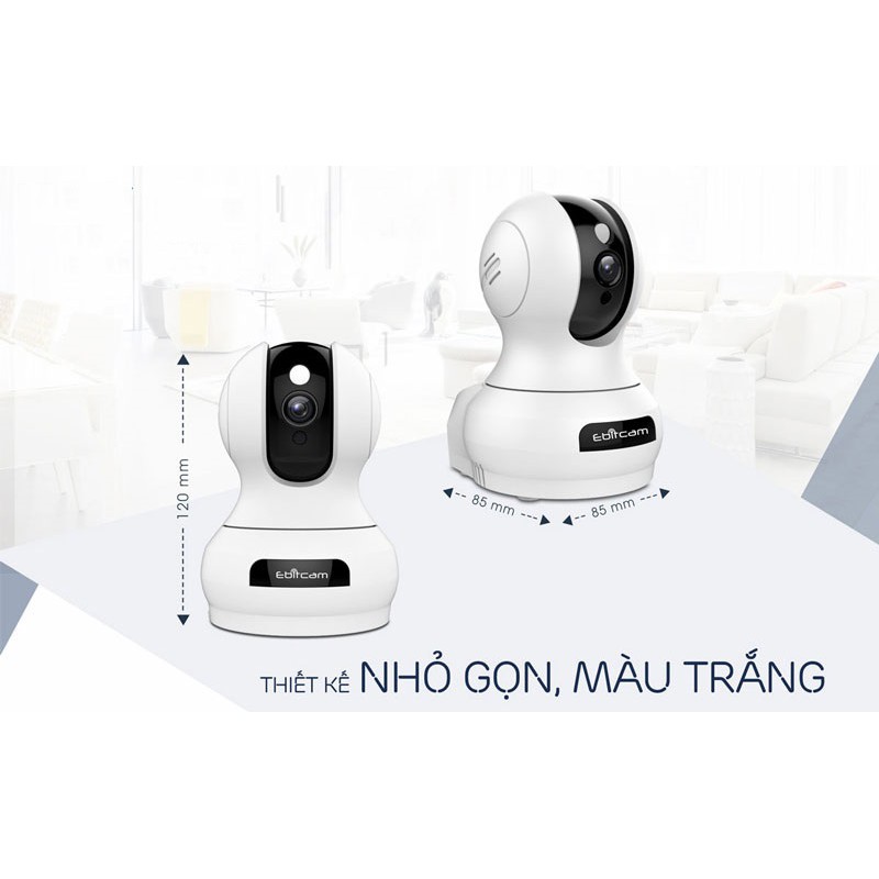  Camera Thông Minh IP Wifi EBITCAM E3 4MP - Chính Hãng - Bảo Hành 24 Tháng - Giá Rẻ.