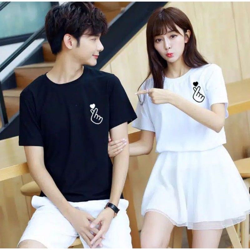 Áo Sơ Mi Cặp Phong Cách sarangheyo kpop Hàn Quốc Có Chữ LOVE Cho Cặp Đôi Số 1.1. an Yes