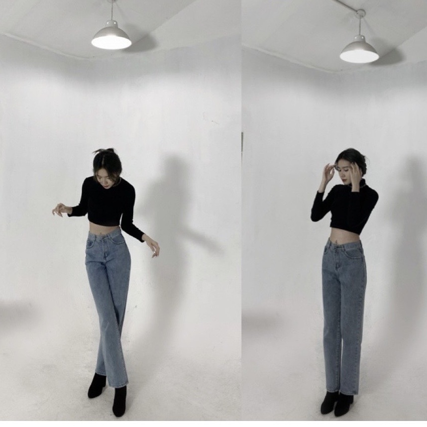 Quần jean nữ ,quần bò BAGGY ống suông đứng hottreed 2021 | BigBuy360 - bigbuy360.vn