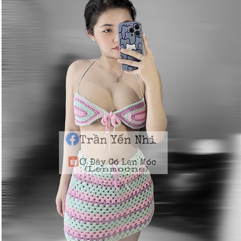 Sẵn| BIKINI WITH SUN - BIKINI LEN -MÓC THEO YÊU CẦU