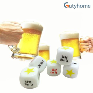 Xí ngầu, xúc xắc uống bia 6 mặt siêu vui cho bữa nhậu - 1 viên