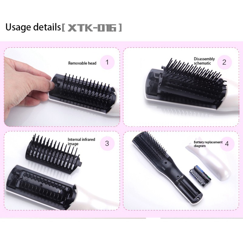 High Quality HEALTH HERALD Infrared Massage Comb Hair Comb Massage Equipment Comb