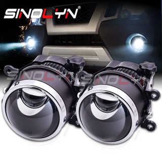 Sinolyn 1 mảnh hyperboloid đèn sương mù bi led ptf ống kính sương mù cho xe ford focus 2 3 / ecosport / mk2 / fiesta mk7 / fusion / transit / đèn led xe honda