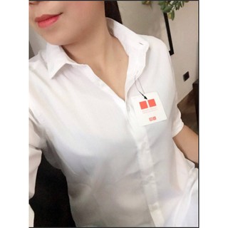 Áo sơ mi trắng nữ [BASIC GIRLS - BASIC SHIRTS]