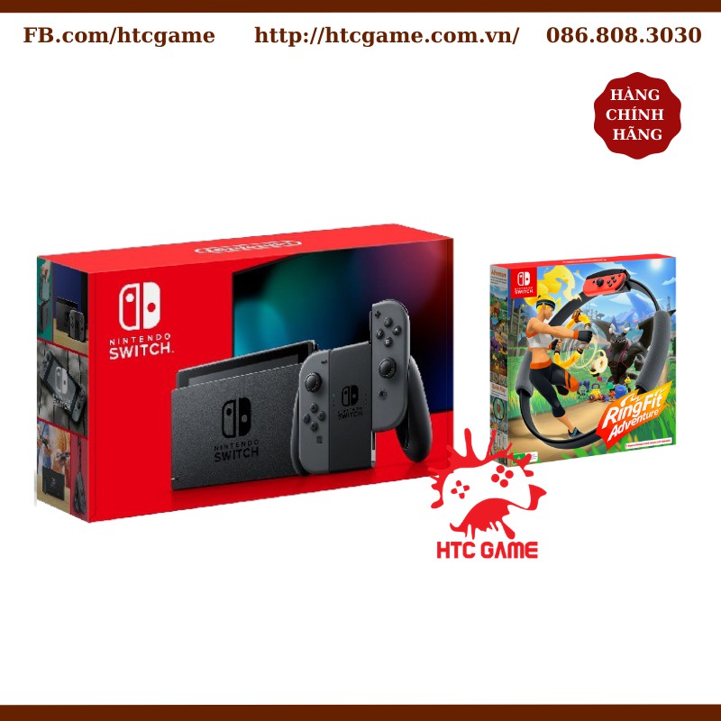 Bộ RingFit Adventure tập thể dục + Máy Nintendo Switch V2 Pin trâu