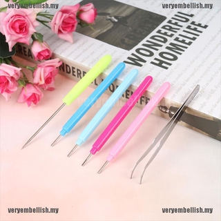 Bộ 6 Dụng Cụ Làm Giấy Quilling Kèm Bút Đục Lỗ Tiện Dụng DIY