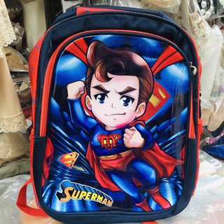 balo siêu nhân spiderman,superman vải dù, siêu nhân khiên xanh