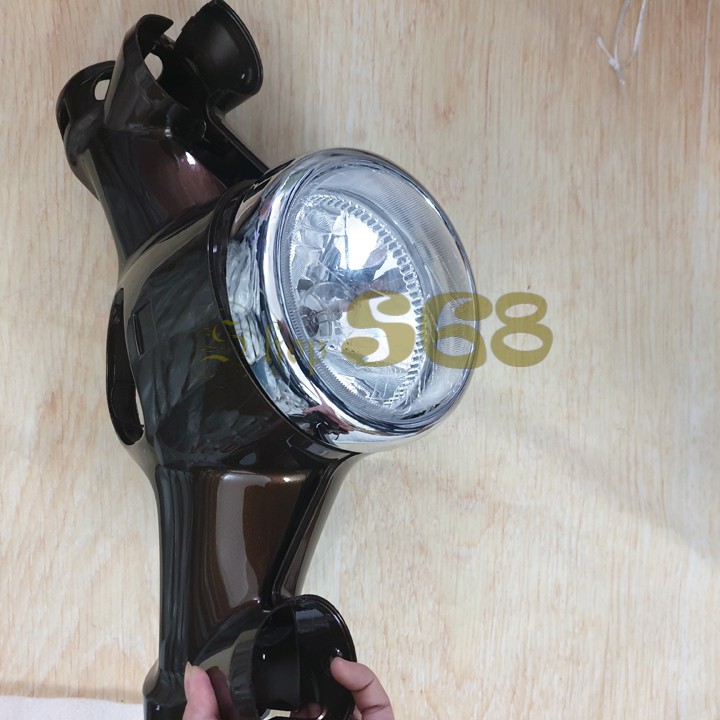 Bộ ốp đầu xe Cub 81 đời mới đầy đủ pha đèn kèm bóng