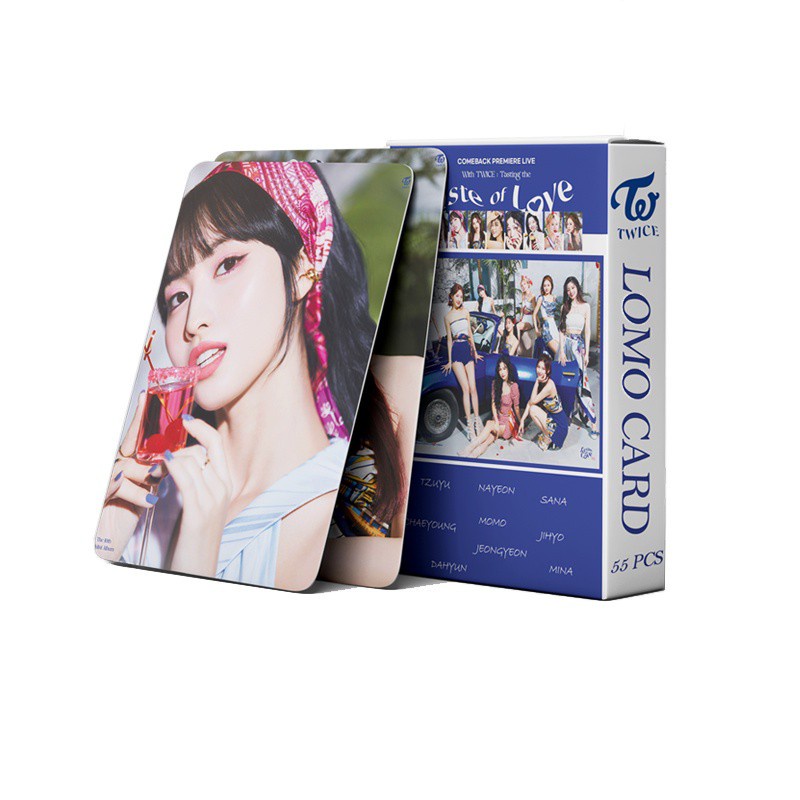 54 Thẻ Hình Nhóm Nhạc TWICE Photocards 2021 Taste of Love