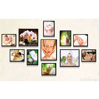 Tranh spa thẩm mỹ viện  Bộ 11 hình ảnh sắc nét chất liệu FOMEX tấm cứng siêu nhẹ độ dày 5LI SIZE M