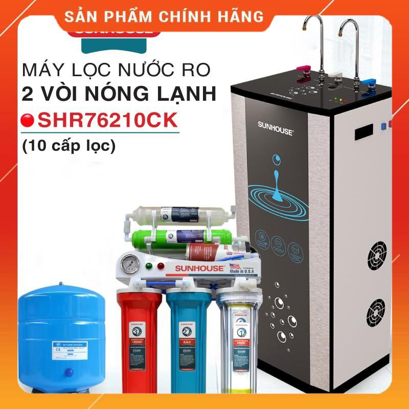 Máy Lọc Nước R.O Nóng Lạnh 10 Lõi Sunhouse SHR76210CK - Hàng Chính Hãng !