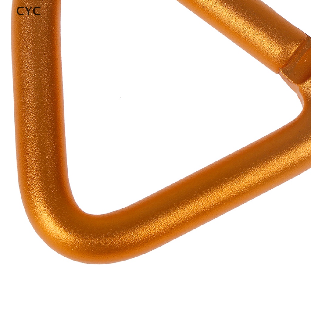 CYC 1PC Triangle Carabiner Outdoor Camping Hiking Keychain Kettle Buckle Snap Clip CY