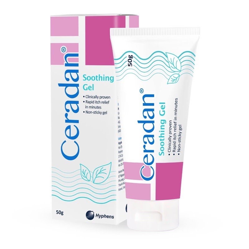 ☘️bôi giảm ngứa cấp tốc Ceradan Soothing gel 10g/50g ✅ Chính Hãng