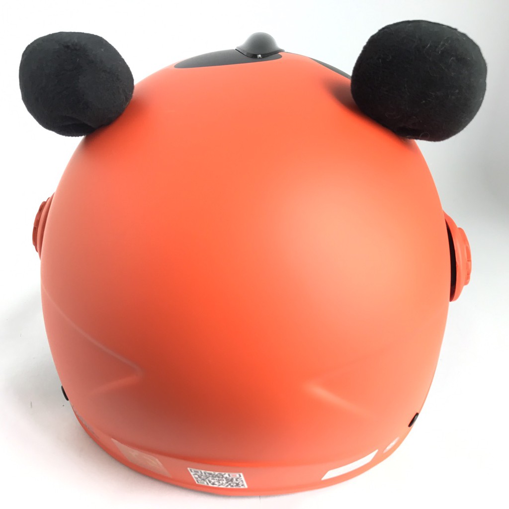 Mũ bảo hiểm trẻ em có kính V&amp;S Helmet Chuột Mickey cam