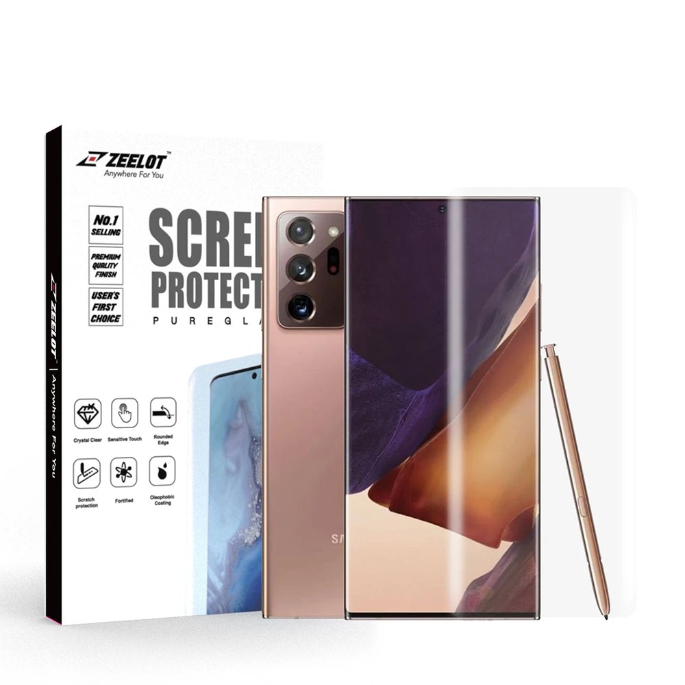 Kính Cường Lực Zeelot 3D UV LOCA Samsung Galaxy Note 20/Note 20 Ultra/S21 Ultra/S20 Ultra/S20 Plus [Tặng Kèm Đèn UV]