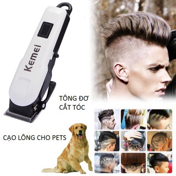 Tông Đơ Cắt Tóc Không Dây Kemei 809A - Tăng Đơn Cắt Tóc Chuyên nghiệp Dùng Cho Gia Đình ,Salon