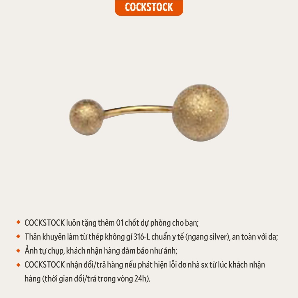 Khuyên rốn Bellybutton Gold CockStock