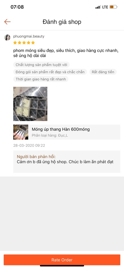 Móng úp thang Hàn 600móng