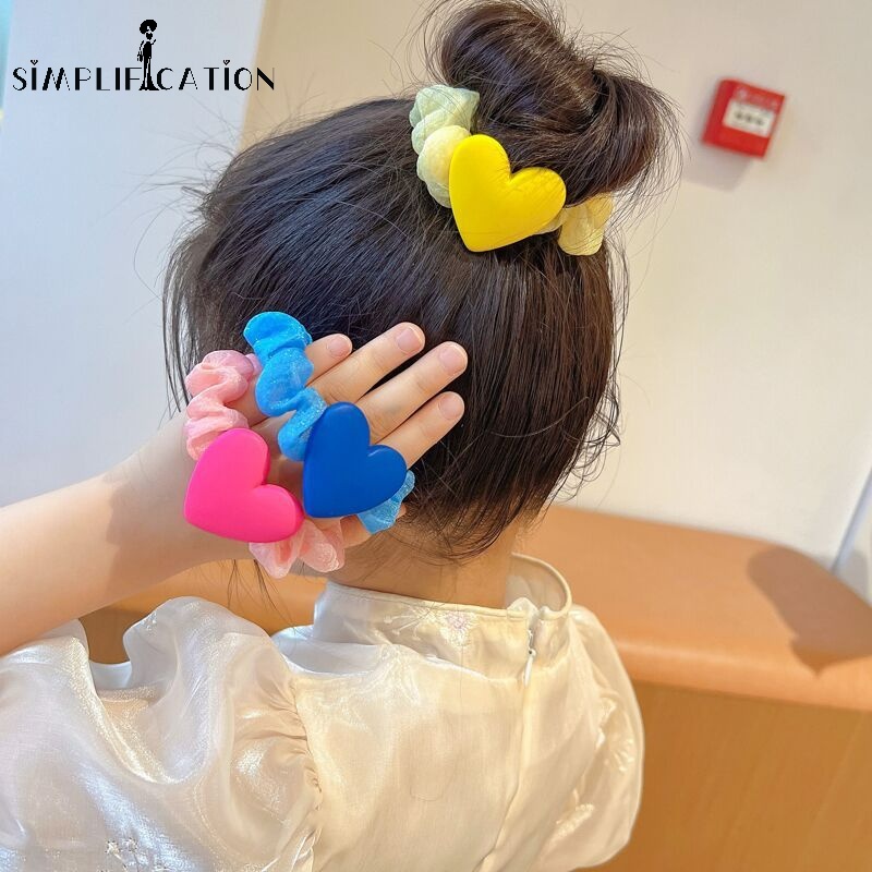 Dây Cột Tóc Cỡ Lớn Màu Sắc Ngọt Ngào Phong Cách Hàn Quốc Thời Trang Cho Nữ