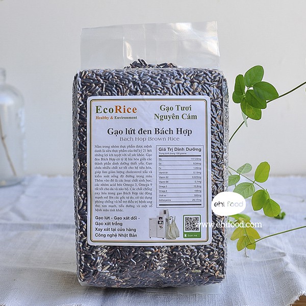 Gạo Lứt Đen hữu cơ Bách Hợp