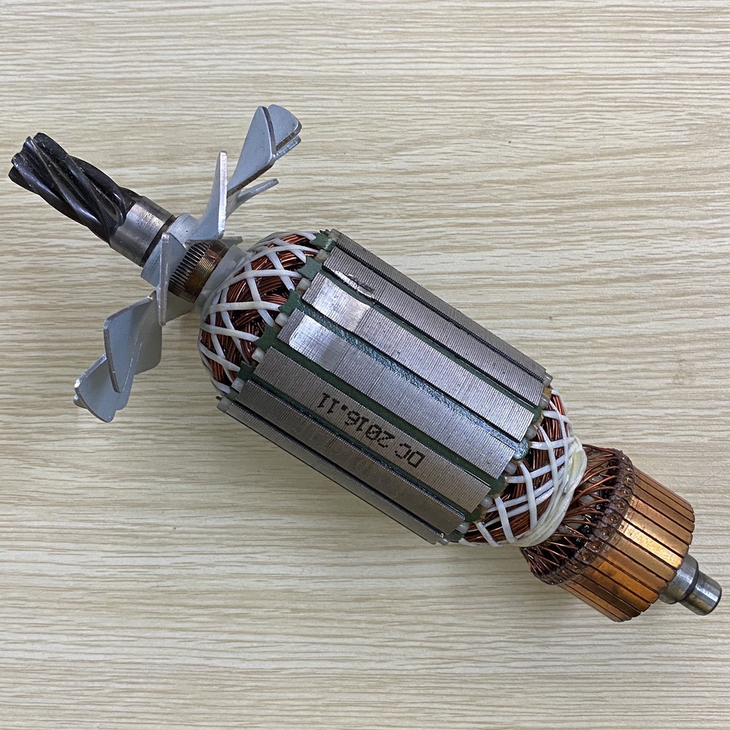Rotor cắt sắt BOS.CH 6 Răng sắc Thân 53mm Dài 206mm dây đồng 220V - Tặng chổi than