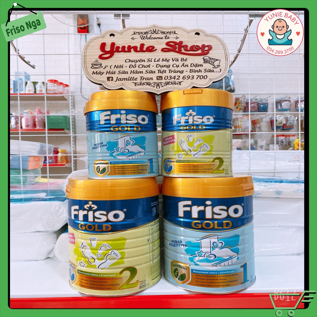 [DATE 11/2022] Sữa Friso Nga Số 1 2 3 lon 400-800gr