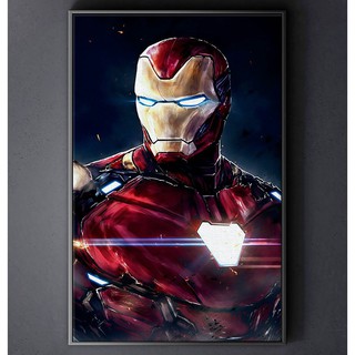 TRANH CANVAS SIÊU ANH HÙNG MARVEL treo tường in theo yêu cầu - người sắt IRON MAN 15