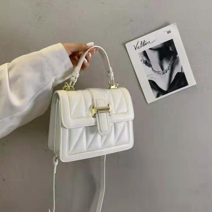 Túi xách nữ đeo chéo dáng vuông da mềm đi chơi phong cách Hàn Quốc sang chảnh lịch sự CV33