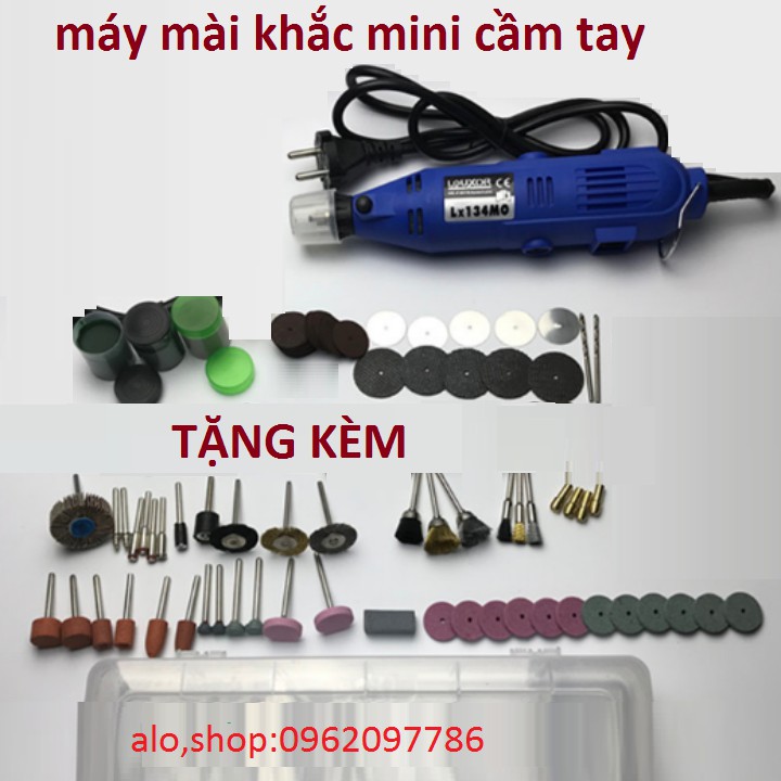 bộ máy mài khắc mini 92 phụ kiện