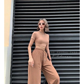 ÁO CROPTOP ĐAN DÂY EO