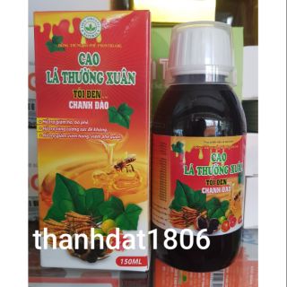 Cao lá thường xuân tỏi đen mật ong chanh đào ( đông trùng bổ phế prostibame) chai 150ml