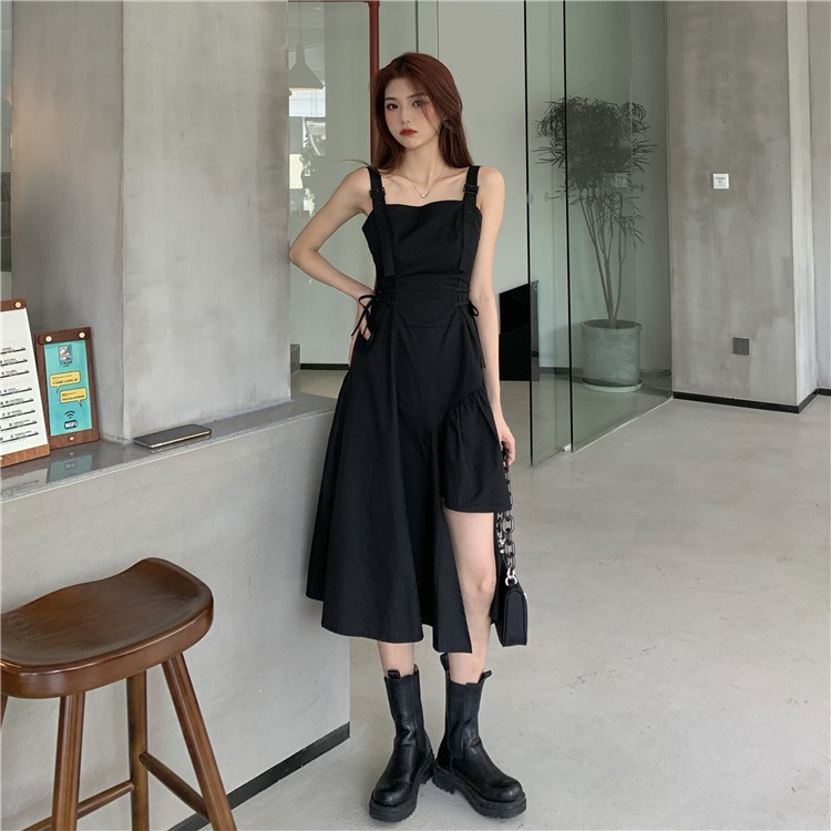 Đầm hai dây nữ - váy ulzzang
