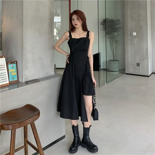 Đầm hai dây nữ - váy ulzzang