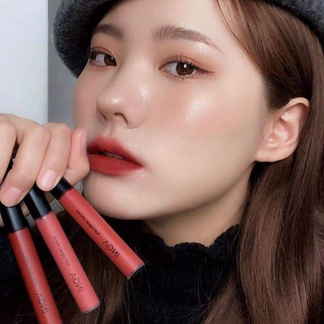 [Tặng Kèm Card Mamamoo] Son Kem Lì Mềm Mịn, Lên Màu Cực Chuẩn Inga Flat Liquid Lipstick