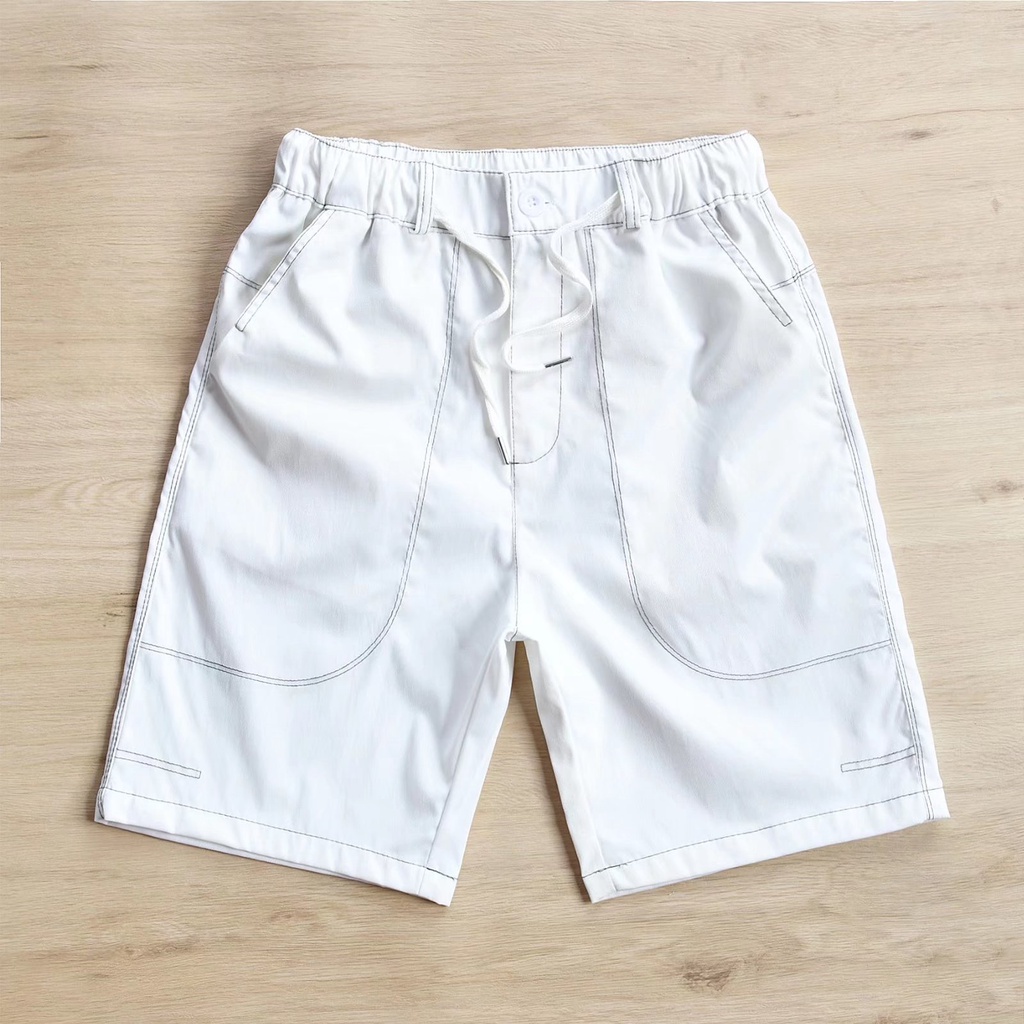 Quần Short Thể Thao Dáng Rộng Phối Túi Lớn Phong Cách Hàn Quốc Thời Trang Cho Nam Size M-3XL